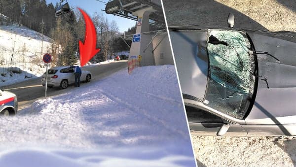 Skier falls from chairlift at Austrian resort onto a car below
