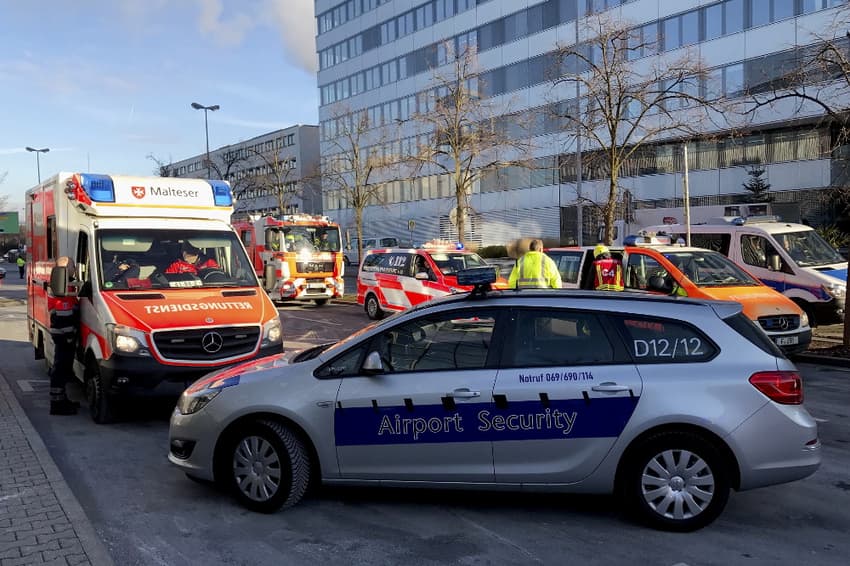 Three seriously injured in bus crash at Frankfurt airport