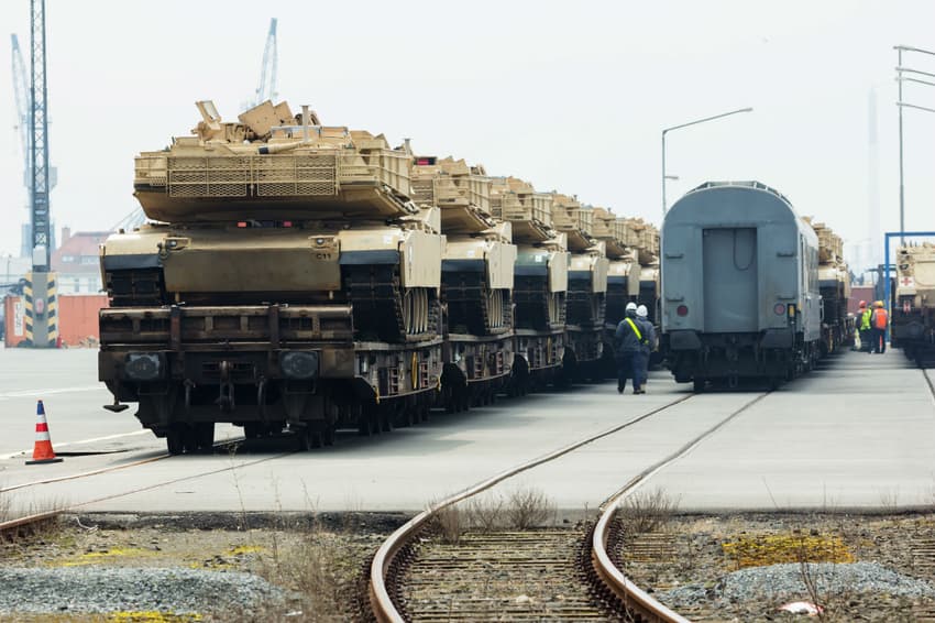 US tank brigade arrives in Germany for eastern deployment