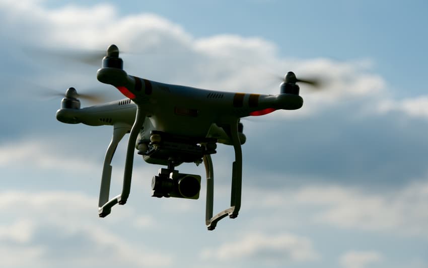 Drone crashes into car on Autobahn outside Munich