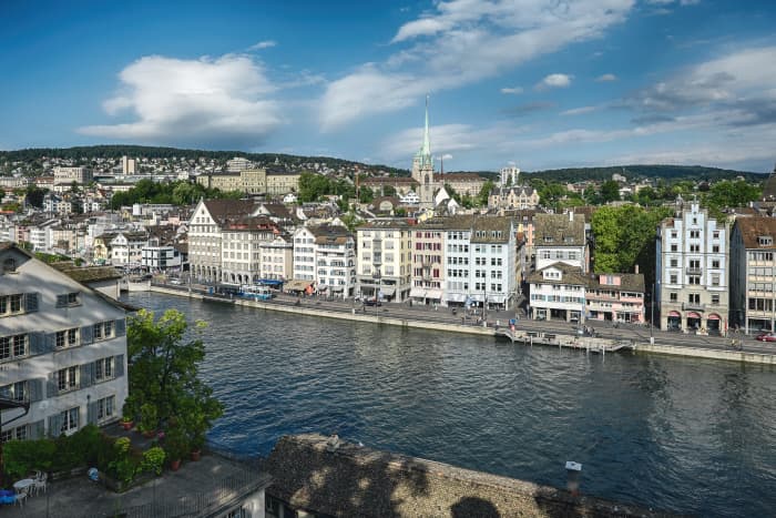 Woman dies after falling from Zurich hotel