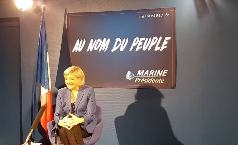 Donald Trump's foreign policies will be good for France, says Marine Le Pen