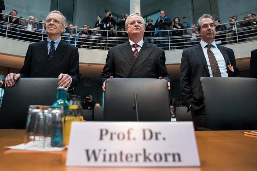 Former Volkswagen boss denies prior knowledge of pollution cheating