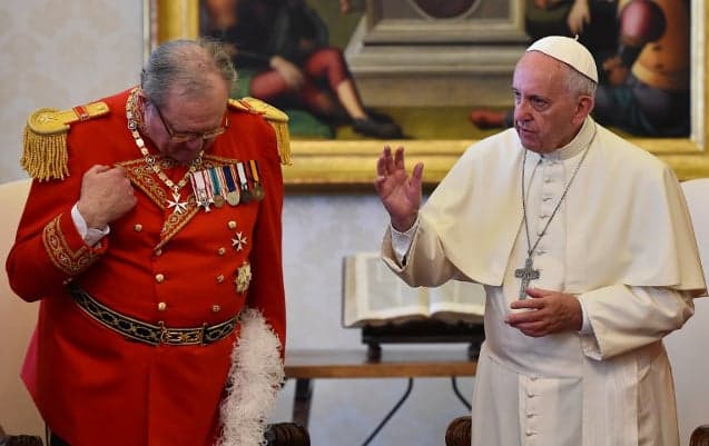 Knights of Malta chief resigns on Pope's orders over condom row