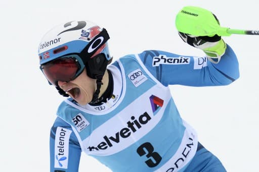 Norway's Kristoffersen wins slalom in foggy Adelboden