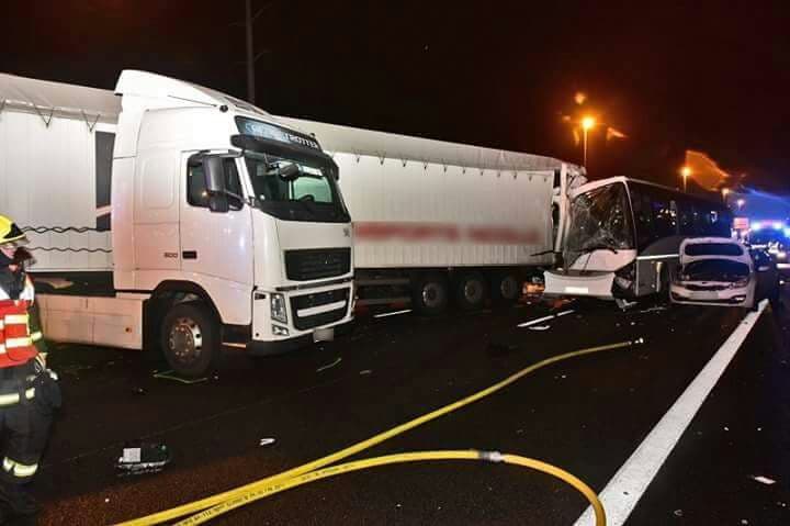 Motorway pile-up near Paris leaves dozens injured and road blocked