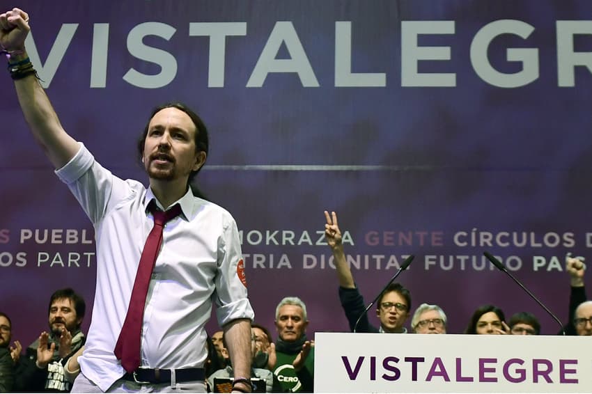 Leader of Spain's Podemos re-elected in resounding victory