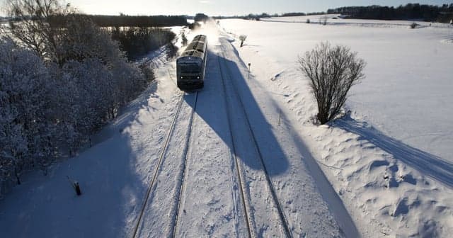Commuters greeted by train information outage on snowy morning in Denmark