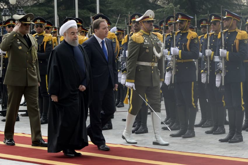 Löfven brings up human rights on Iran visit