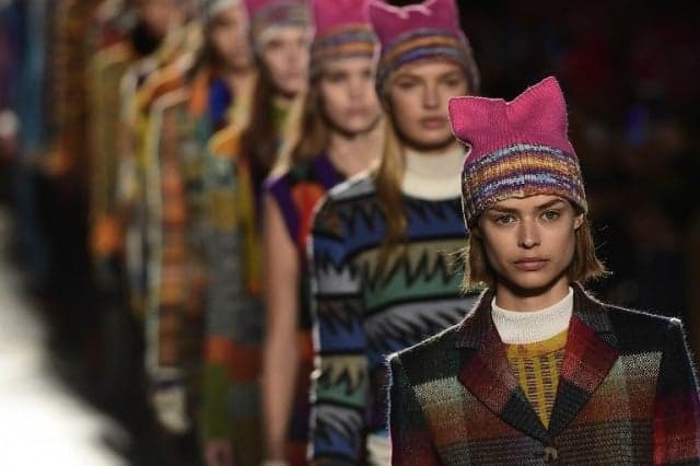 Pussyhats on the catwalk as Milan Fashion Week gets political