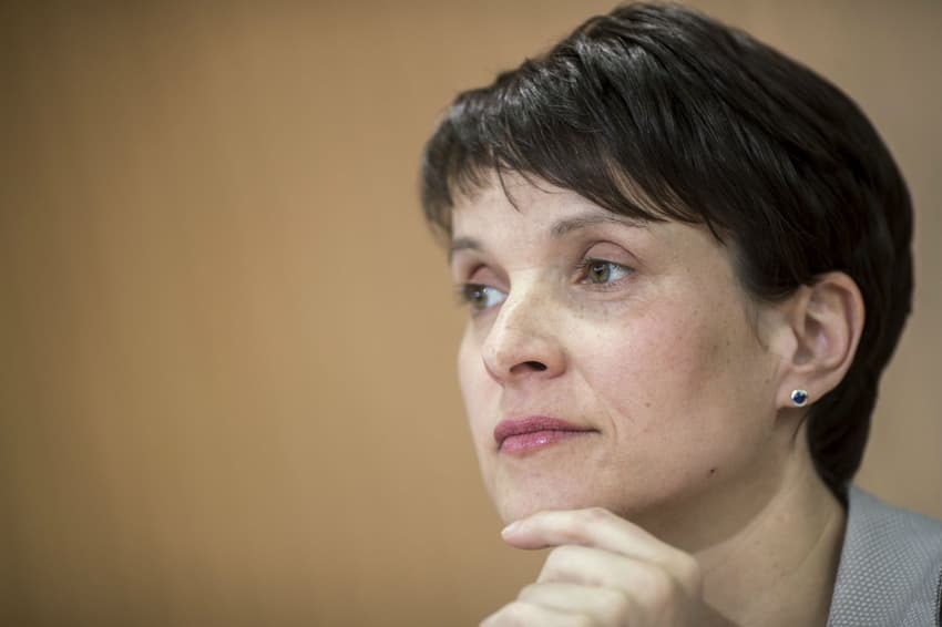 AfD leader Petry considers walking away from politics