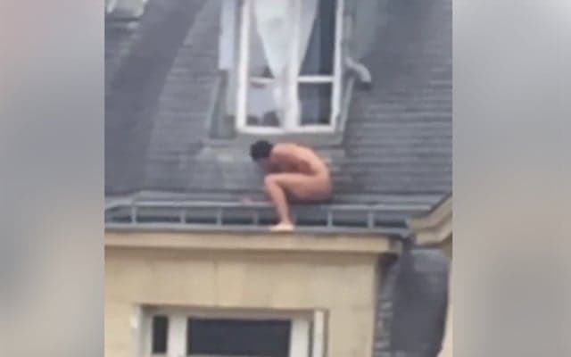 VIDEO: Will riddle of naked man hiding on Paris rooftop ever be solved?
