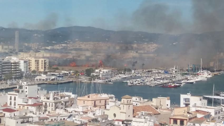 IN PICS: Wildfire rages in Ibiza