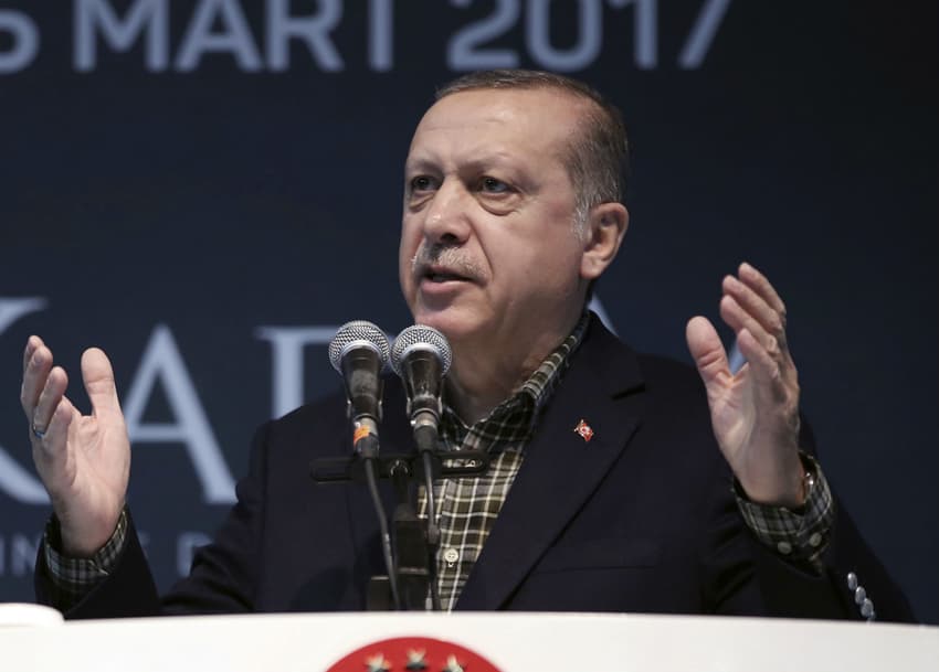 Erdogan likens Germany's blocking rallies to Nazis