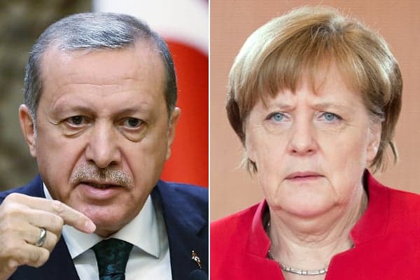 Merkel calls for calm as row erupts over Erdogan's Nazi jibe