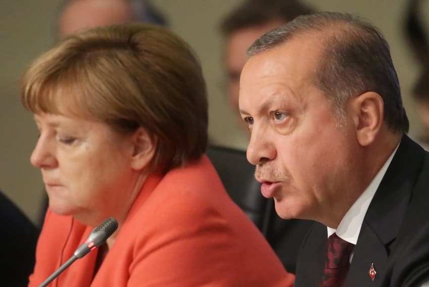 Turkey accuses Merkel of 'supporting terrorists'