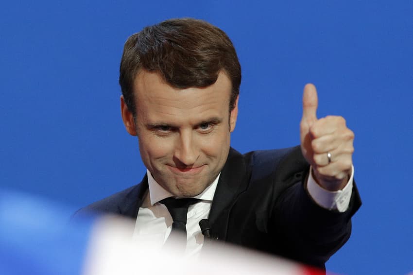 German centrists cheer on Macron into French election second round