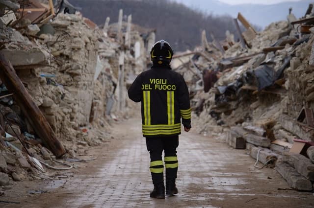 IN VIDEOS: Italy's firefighters continue tireless work to rebuild quake-hit region