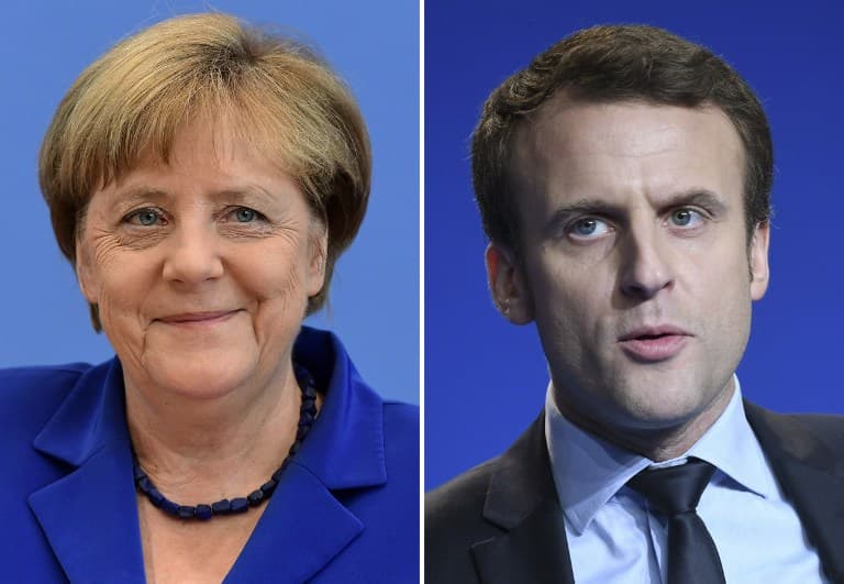 Macron to hold talks with Merkel in Berlin on first day of new job