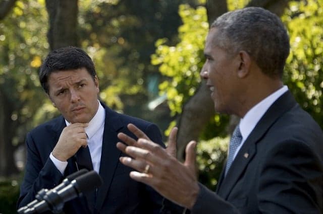 Barack Obama meets ex-PM Renzi in Milan