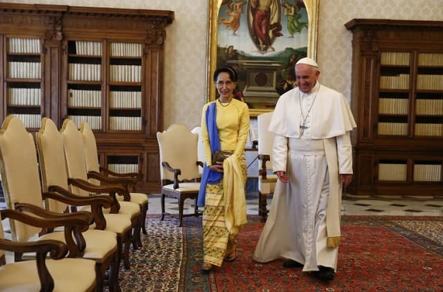 The Vatican has established full diplomatic relations with Myanmar