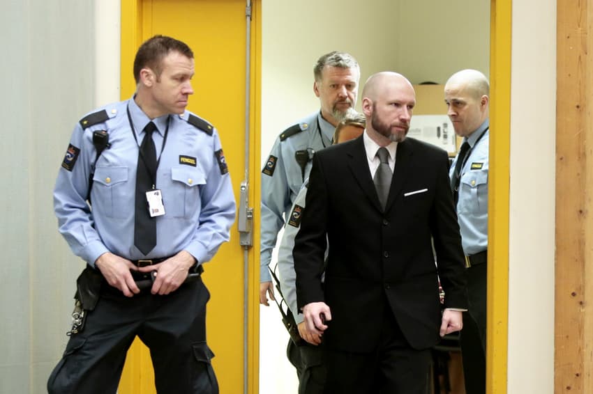 Breivik files prison case to European rights court: lawyer