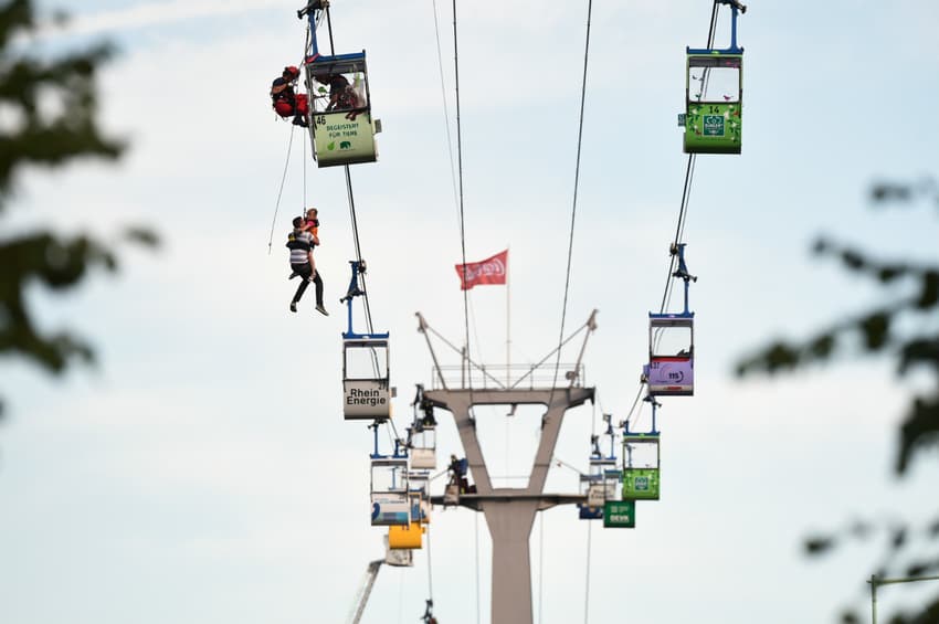 Investigation starts after dramatic cable car rescue in Cologne