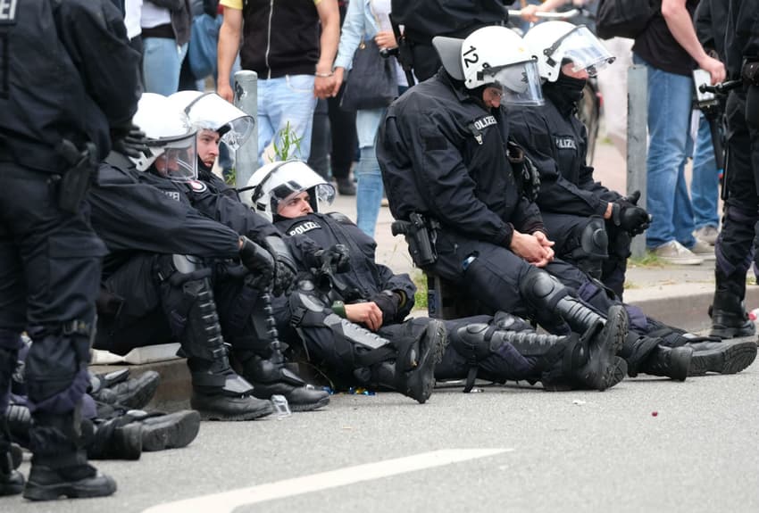 Close to 500 police injured after three days of rioting in Hamburg