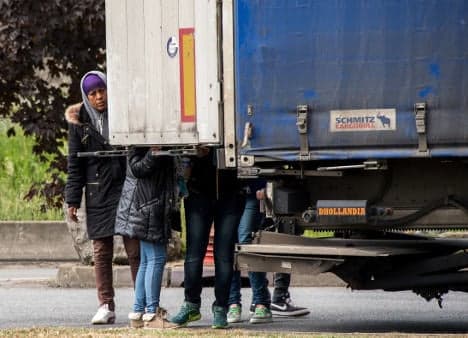 Toddler among 26 migrants found in refrigerated lorry