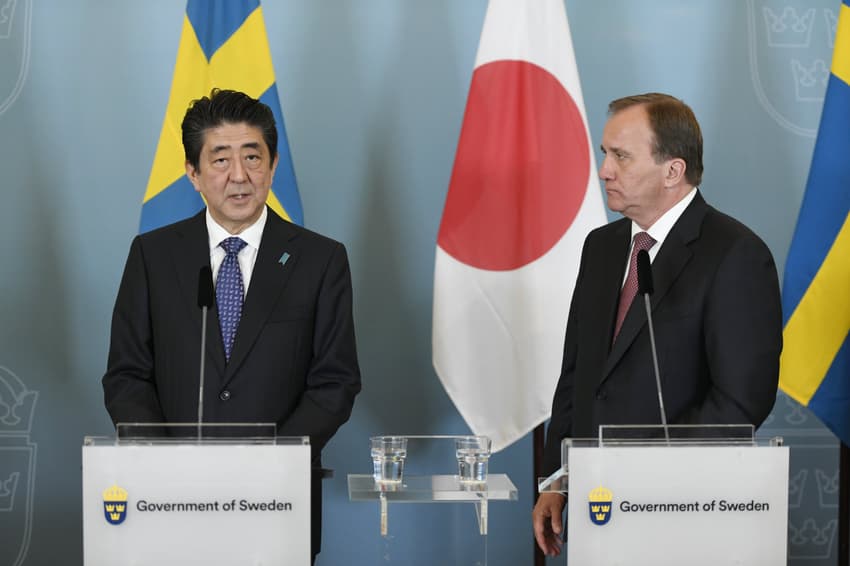 Swedish, Japanese PMs condemn North Korean missile tests