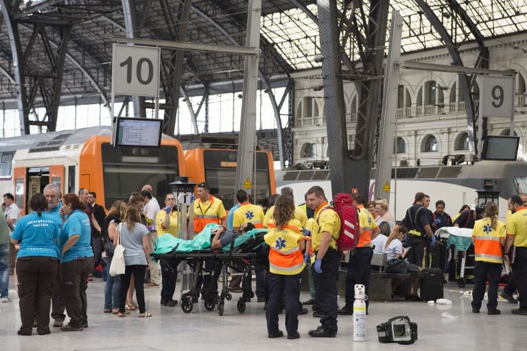 Commuter train slams into Barcelona platform injuring 54 people