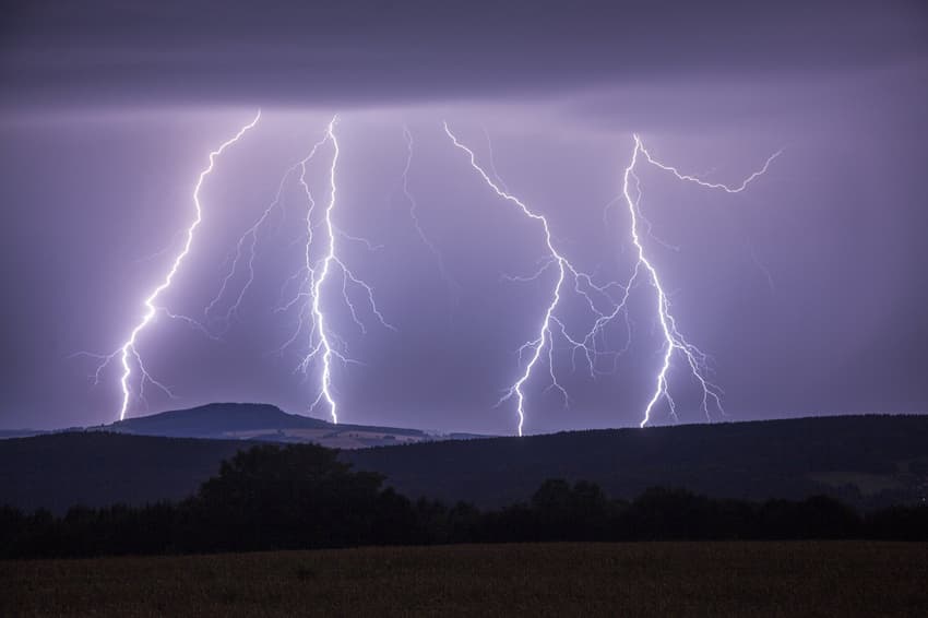 Lightning strikes set houses on fire in Bavaria and Saxony