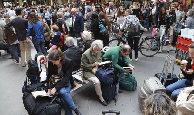 Holidaymakers react to Montparnasse train station chaos