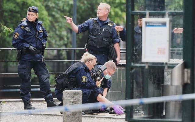 Police officer out of hospital after knife attack in central Stockholm