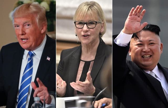 Sweden urges Donald Trump and Kim Jong Un to 'come to their senses'