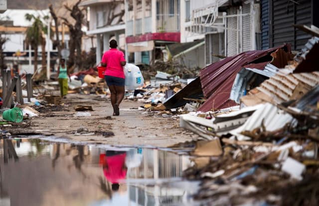 Macron arrives in hurricane-hit Caribbean