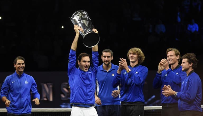 IN PICTURES: Swiss legend Federer leads Europe to maiden Laver Cup title
