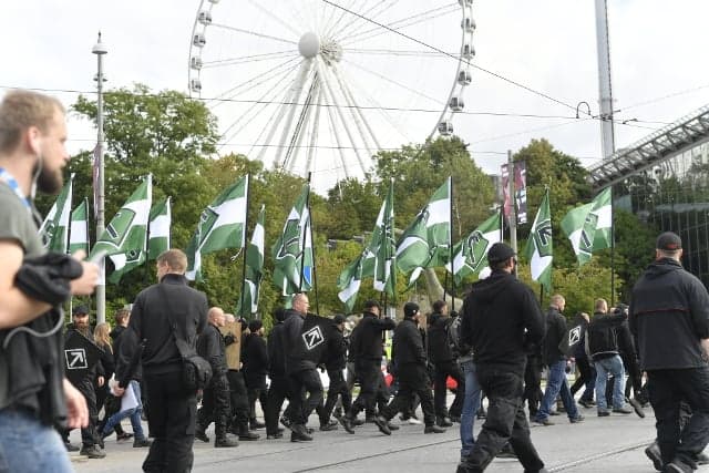 Police defend decision to let neo-Nazis march through Gothenburg