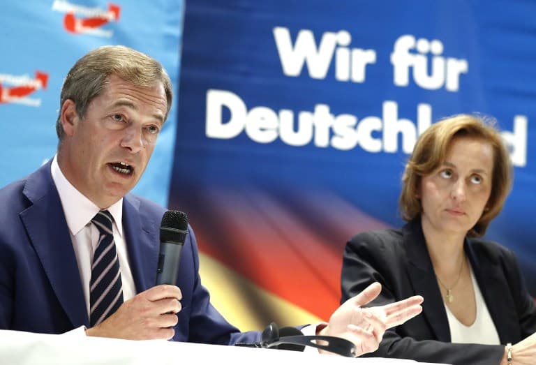 UKIP's Farage rallies Germany's right-wing AfD