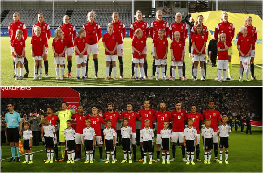 Norway to give men and women’s national football teams equal pay