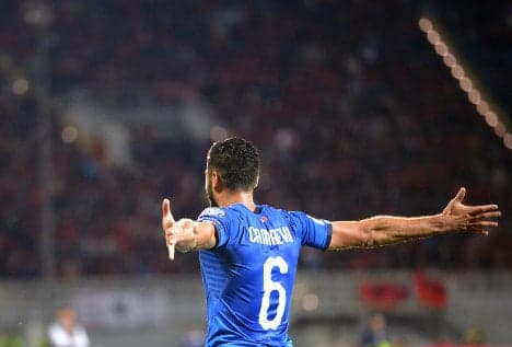 Candreva ensures Italy seeded in World Cup play-offs