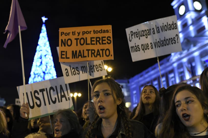 Thousands in Madrid protest violence against women