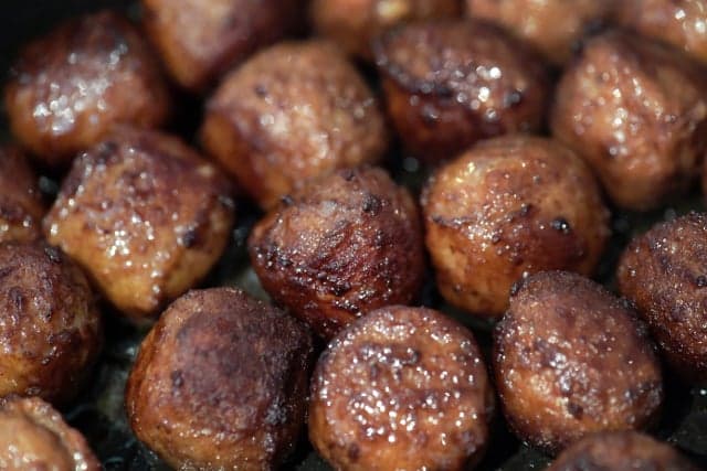 Truck carrying 20 tonnes of Swedish meatballs topples over