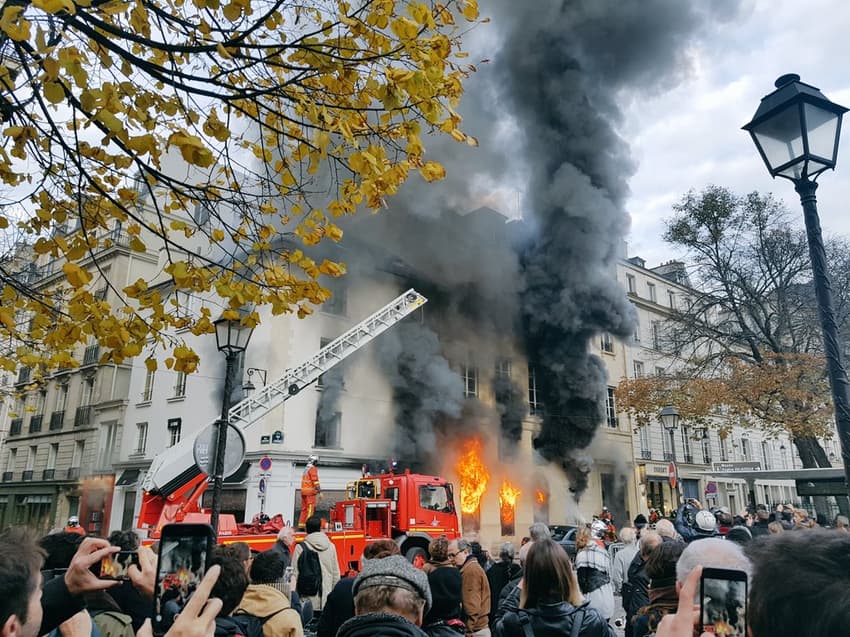 Huge blaze ravages iconic bookstore and gallery in Paris