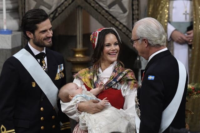 In pictures: Sweden's Prince Gabriel's royal baptism