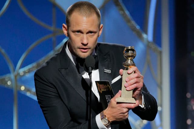 Skarsgård wins Golden Globe for 'Big Little Lies' performance