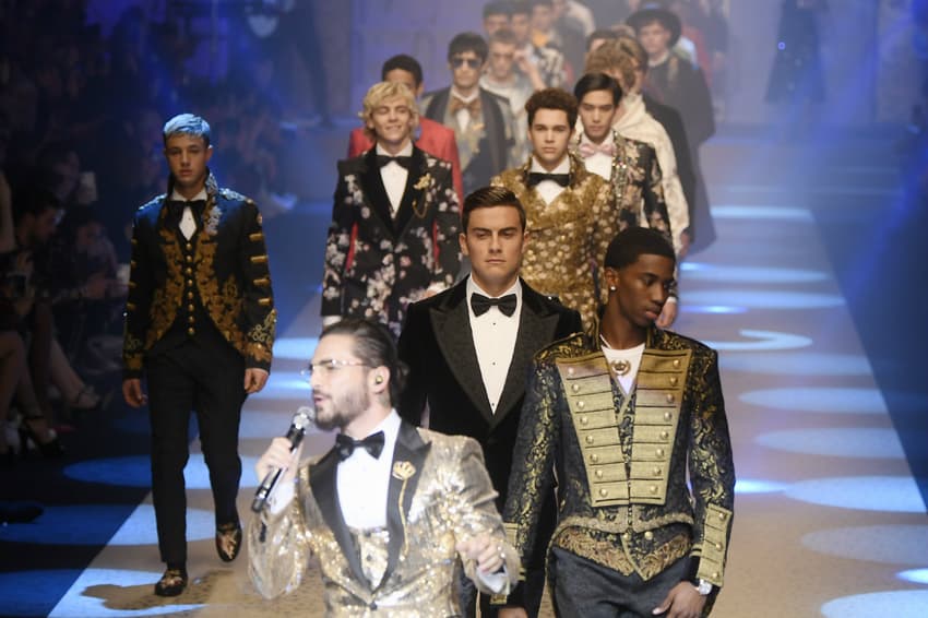 Dolce &amp; Gabbana's royal flush wows Milan Fashion Week