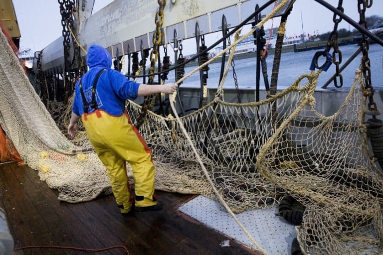 French fishermen block Calais port to demand ban on North Sea pulse fishing