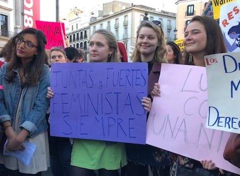 'Grab 'em by the patriarchy': Madrid joins global Women's March