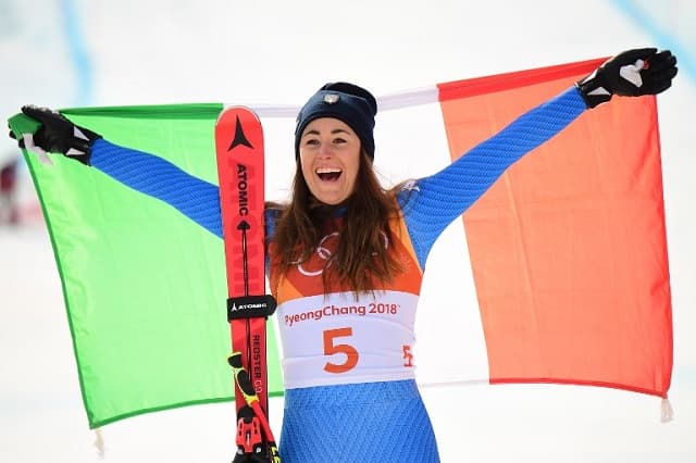 Skier Sofia Goggia wins Italy's third winter Olympics gold